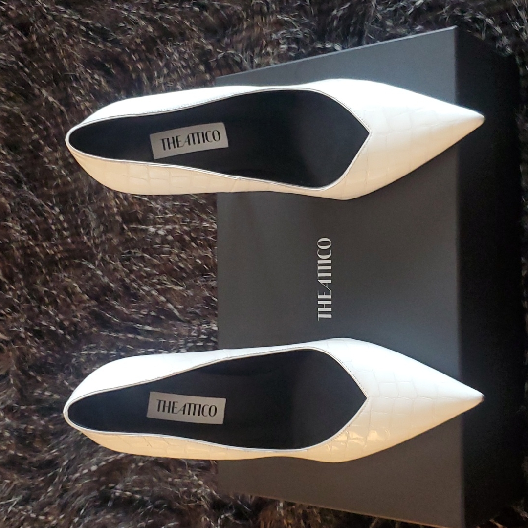 The Attico Heels Size 38 In White